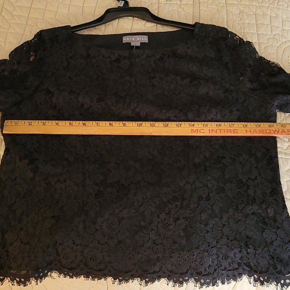Kate Hill Fancy, Sophisticated Lace Top. Size 16. Wedding. Cocktail. Party. - Picture 7 of 12